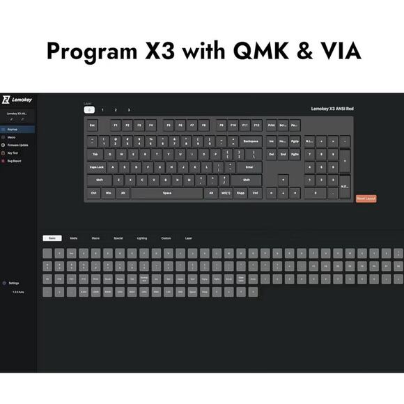 LEMOKEY X3 Wired Mechanical Keyboard 104-Key Red Backlit Brown Switch - Picture 2 of 8